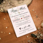 Zaproszenia Ślubne na pleksi