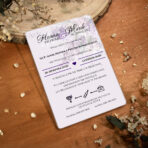 Zaproszenia Ślubne na pleksi