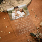 Zaproszenia ślubne na pleksi ze zdjęciem