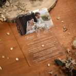 Zaproszenia ślubne na pleksi ze zdjęciem