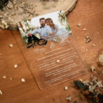 Zaproszenia ślubne na pleksi ze zdjęciem