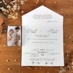 Zaproszenia Ślubne DL opaska ze zdjęciem