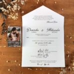 Zaproszenia Ślubne DL opaska ze zdjęciem