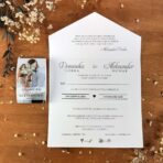 Zaproszenia Ślubne DL opaska ze zdjęciem