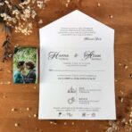 Zaproszenia Ślubne DL opaska ze zdjęciem