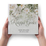 Księga gości białe kwiaty