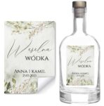 Naklejki na butelki na alkohol weselny