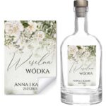 Naklejki na butelki na alkohol weselny