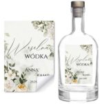 Naklejki na butelki na alkohol weselny