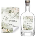 Naklejki na butelki na alkohol weselny