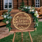 Napis powitalny w kole - Witamy Gości Weselnych