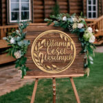 Napis powitalny w kole - Witamy Gości Weselnych