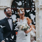 tuba z konfetti ślub wesele serca