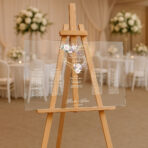 przezroczysta akrylowa tablica powitalna na wesele