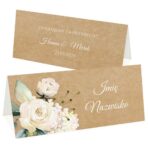 winietki boho eko tło kwiaty