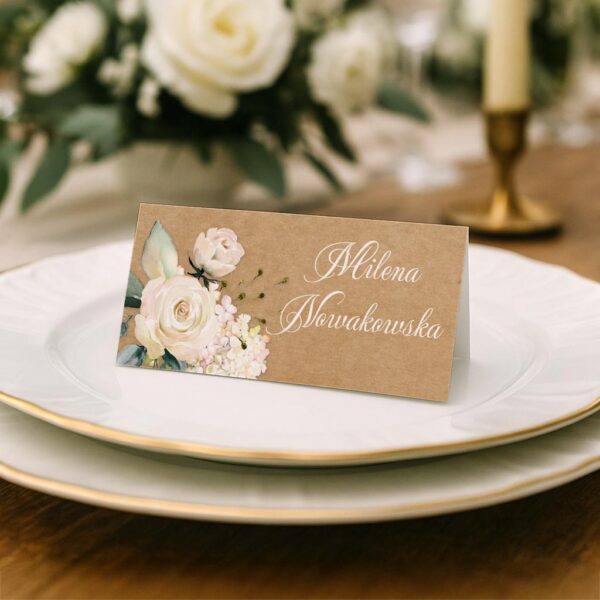 winietki boho eko tło kwiaty