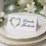 Winietki ślubne boho kwiaty