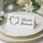 Winietki ślubne boho kwiaty