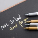 Pisaki Mazaki Markery Metaliczne Księga Gości Srebrny Złoty 2szt