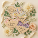 Magnesy podziękowania dla gości serca – Iris - obrazek 2