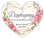 magnesy z podziękowaniem dla gości białe