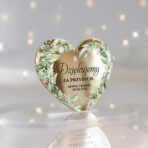 Magnesy Serca lustrzane złoto – podziękowania dla gości - Gipsówka