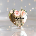 magnesy z podziękowaniem dla gości lustrzane