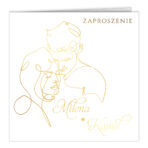Zaproszenia ślubne złocone złote