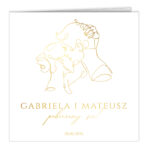 Zaproszenia ślubne złocone złote