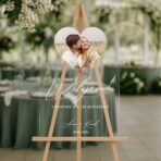 Akrylowa tablica powitalna ze zdjęciem wesele łuk