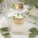 Buteleczki na nalewki podziękowania dla gości