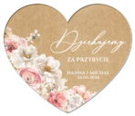 magnesy podziękowania dla gości wesele eko tło