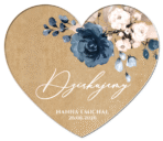 magnesy podziękowania dla gości wesele eko tło