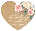 magnesy podziękowania dla gości wesele eko tło