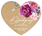 magnesy podziękowania dla gości wesele eko tło