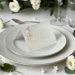 Winietki ślubne złocone