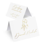 winietki ślubne złocone