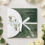 zaproszenia ślubne nietypowe ze wstążką