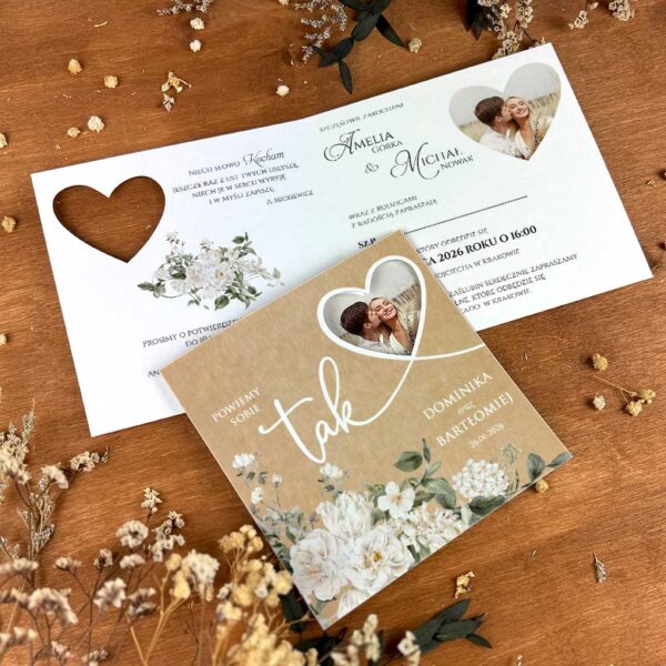 Zaproszenia ślubne ze zdjęciem