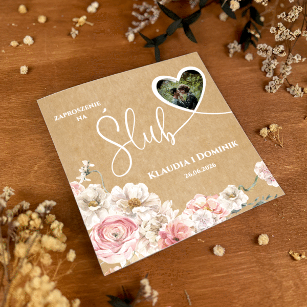 Zaproszenia ślubne ze zdjęciem