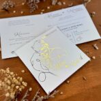 Zaproszenia ślubne złocone złote