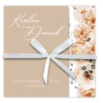 Zaproszenia ślubne ze wstążką