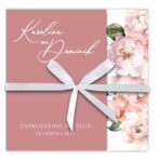 Zaproszenia ślubne ze wstążką