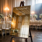 Lustrzana Tablica z usadzeniem gości 50x70