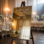 Lustrzana Tablica z usadzeniem gości 50x70