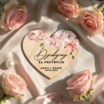 Podziękowania dla gości weselnych magnesy serca