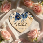 Podziękowania dla gości weselnych magnesy serca