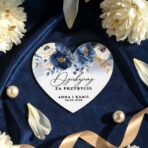 Podziękowania dla gości weselnych magnesy serca