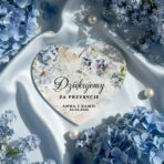 Podziękowania dla gości magnesy serca