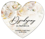 Podziękowania dla gości magnesy serca